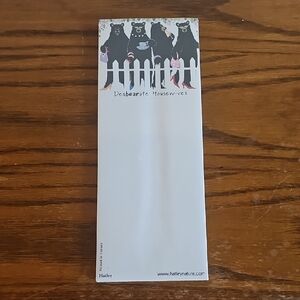 Hatley Notepad "Desbearate Housewives" Tote J